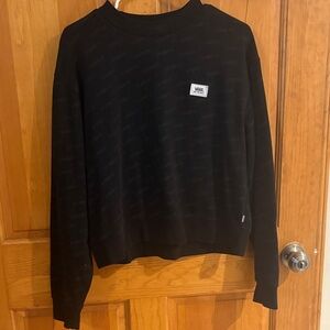 Vans Women's Black Crewneck Sweatshirt